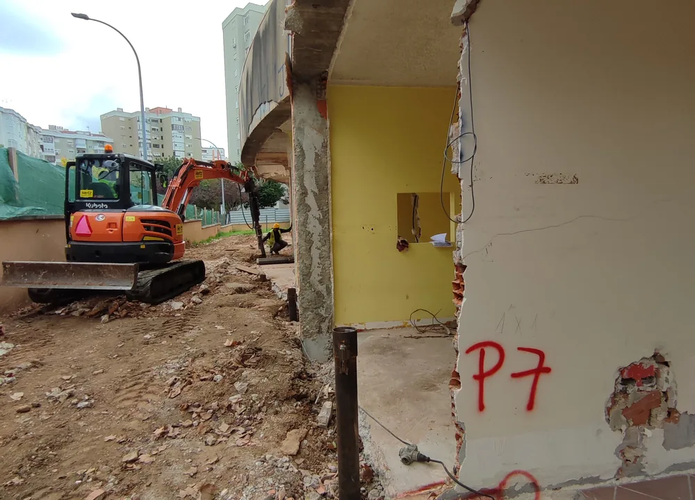 Trabalhos de reforço no Centro de Saúde da Brandoa, Amadora
