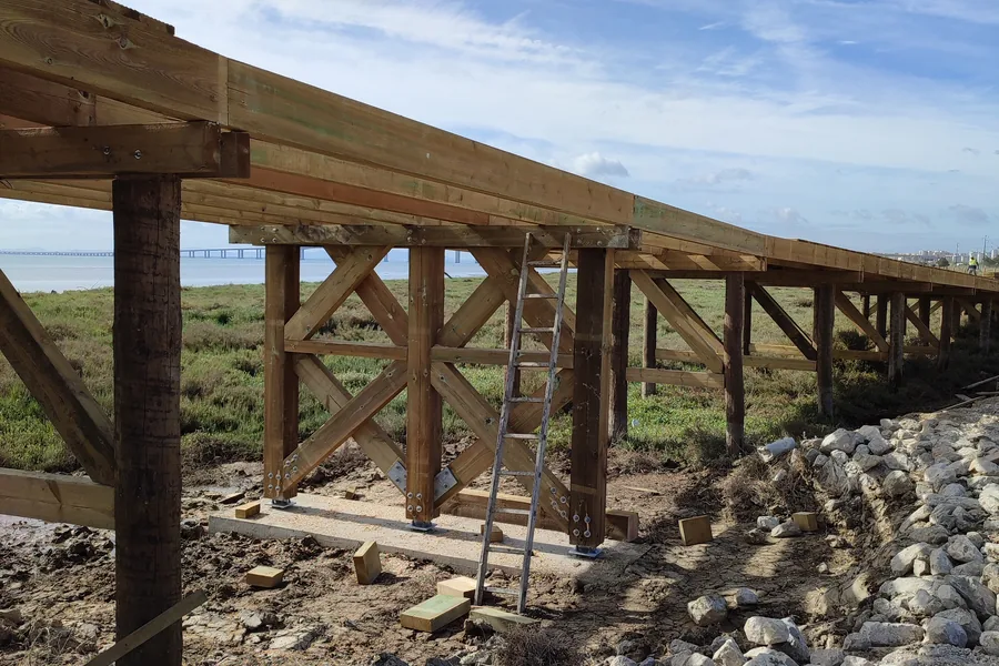 Passadiço Ribeirinho de Loures, obra (7)